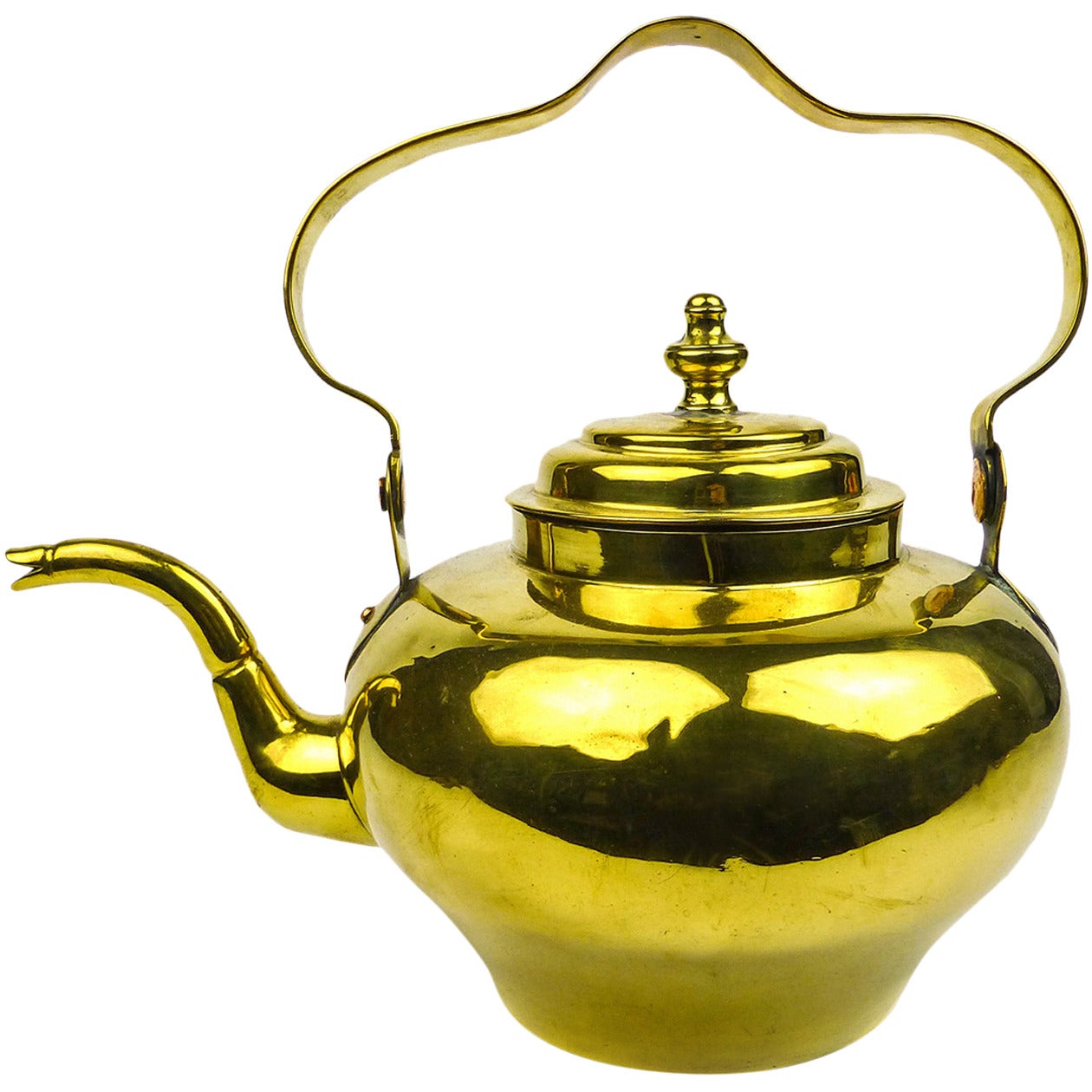 18th Century Dutch Brass Tea Pot or Kettle, circa 1785 For Sale at 1stDibs