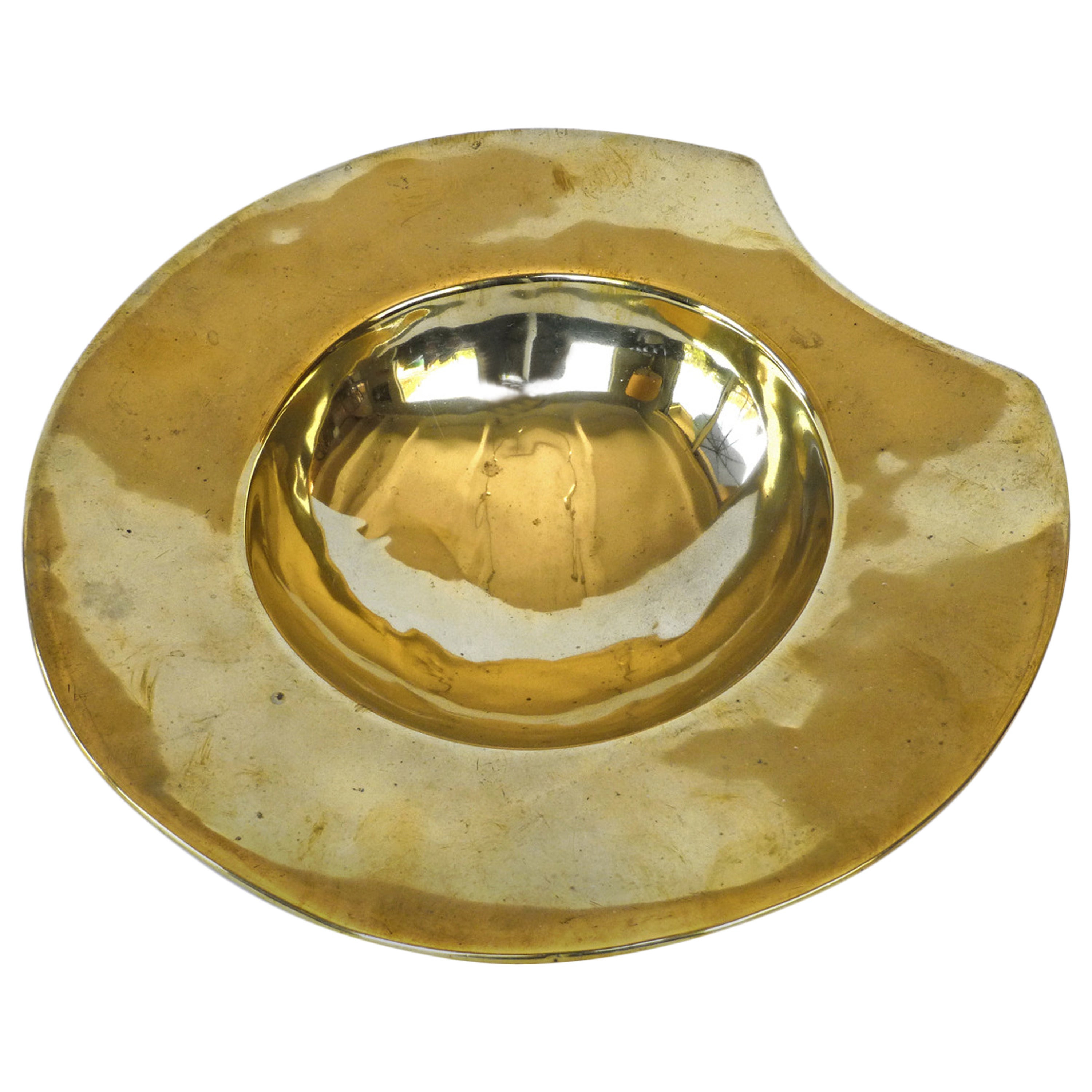 Dutch Brass Barber’s Basin, circa 1800 For Sale