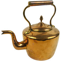 Antique English Copper Tea Kettle, circa 1875