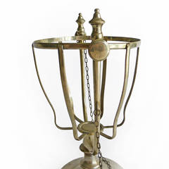 Italian White Metal Art Deco Decanting Cradle, circa 1920