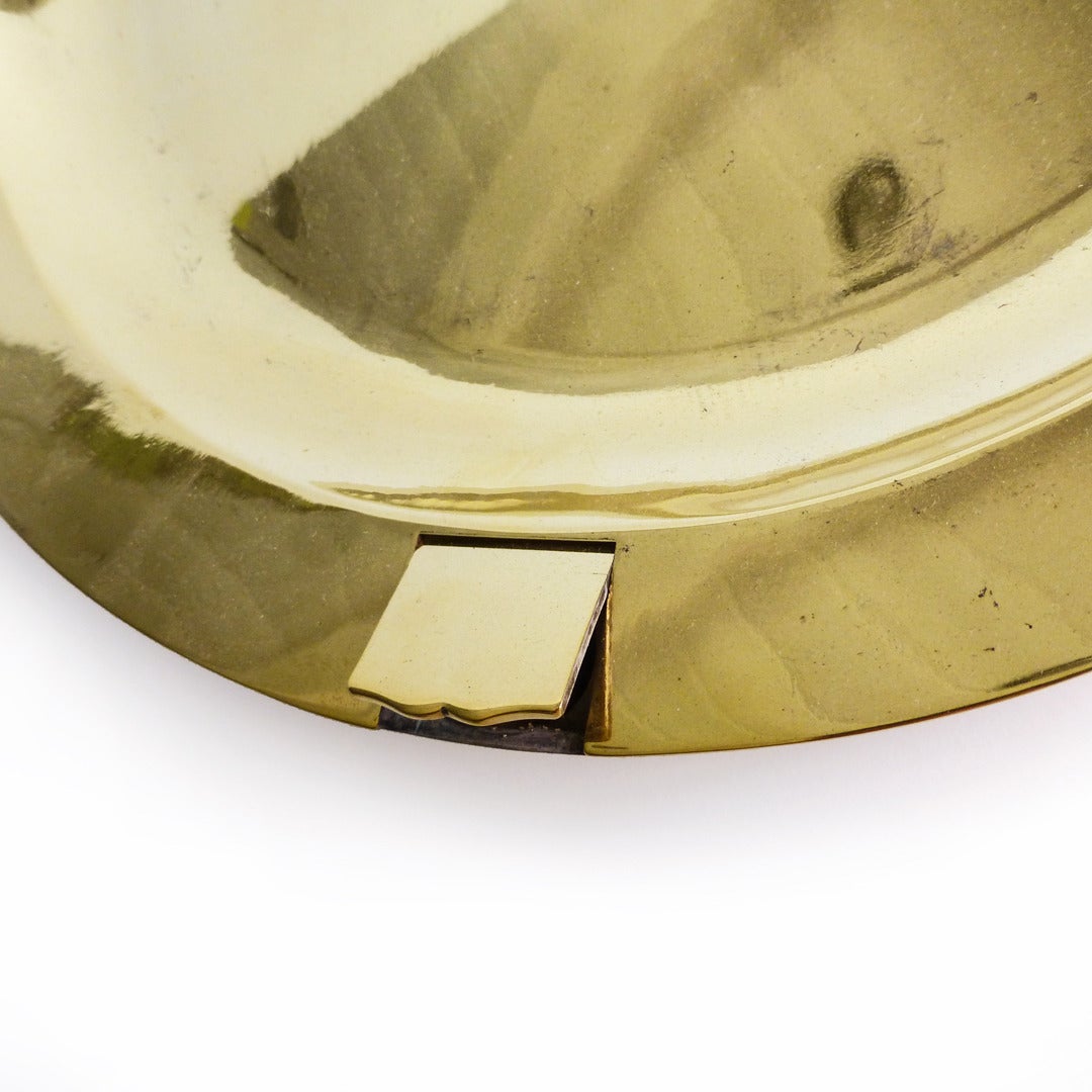 Rare English Silver Form Brass Plate Warmer, circa 1780 For Sale at 1stDibs