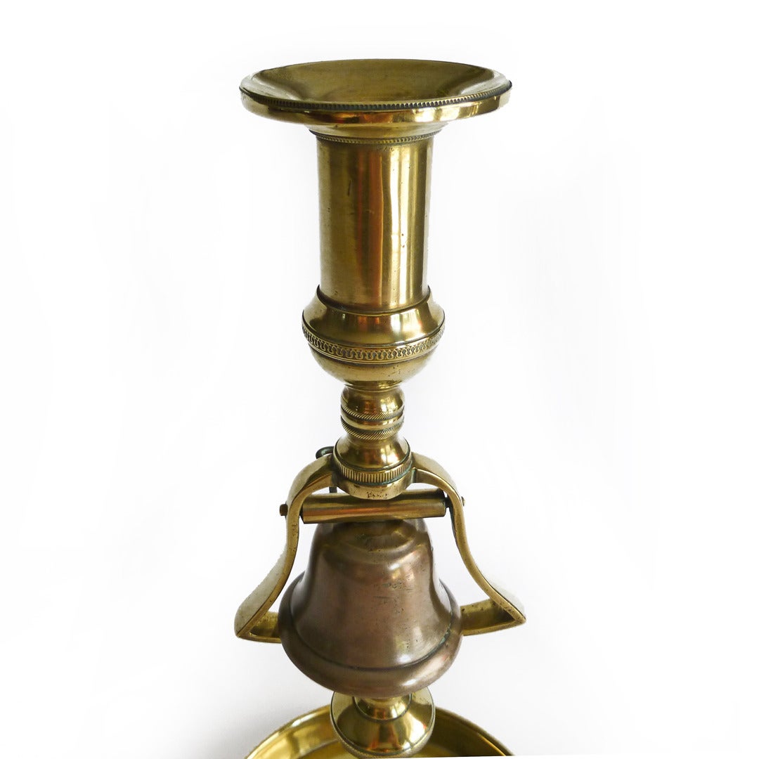 brass bell candle holder