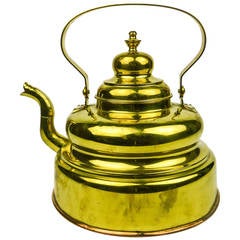 Dutch Brass Tea Kettle, circa 1850