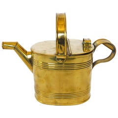 English Brass Water Can, circa 1880