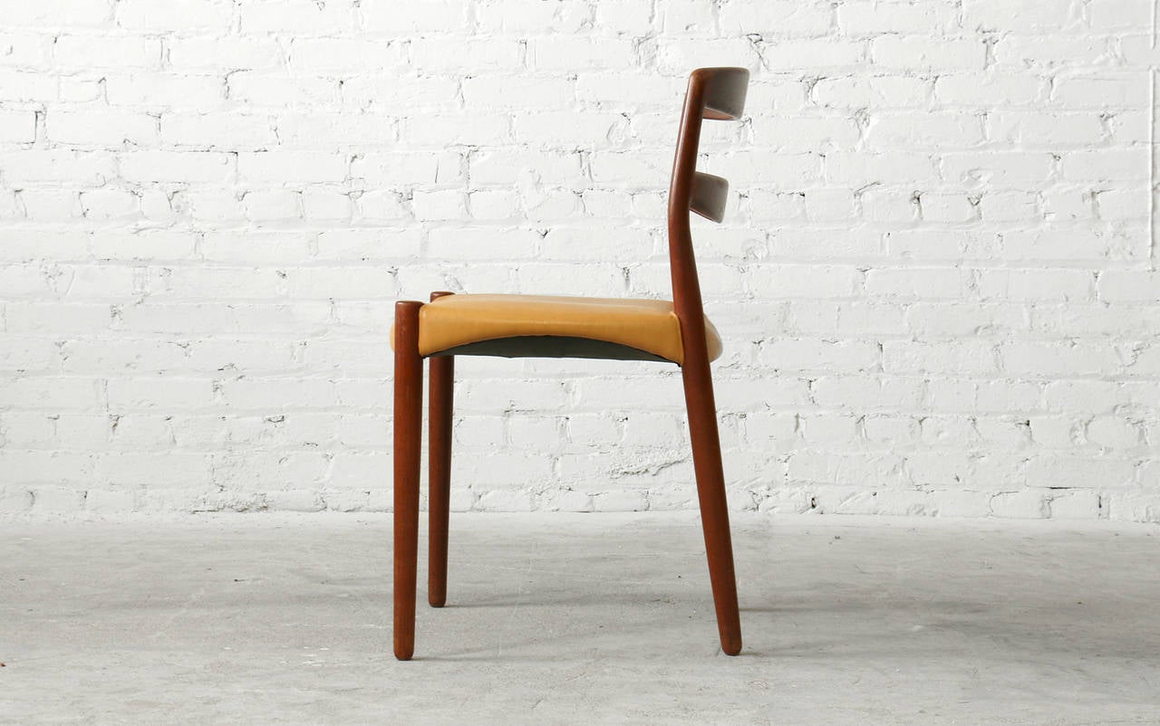 Danish Six Ejner Larsen / Axel Bender Madsen 1923 Willy Beck Teak Dining Chairs Vintage