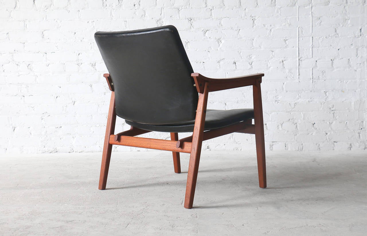 Scandinavian Modern Tove & Edvard Kindt-Larsen Danish Vintage Teak Easy Chairs by Thorald Madsens