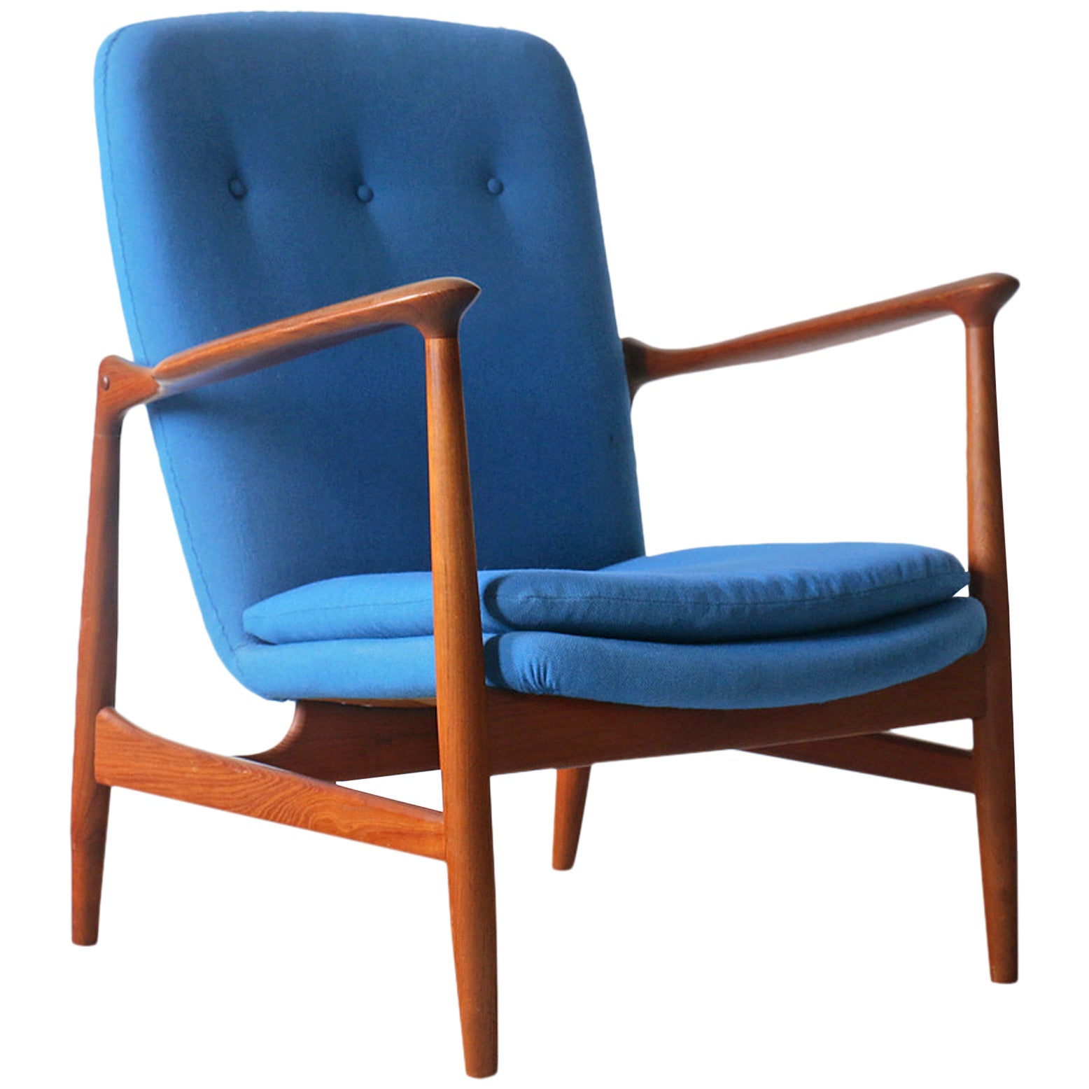 Finn Juhl BO98 Bovirke Vintage Danish Modern Teak Easy Chair For Sale