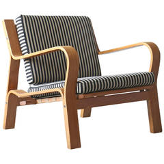 Used Two Hans Wegner GE671 Getama Danish Modern Oak Easy Chairs
