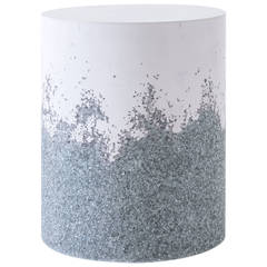 Lavender Cement and Crushed Glass Drum by Fernando Mastrangelo