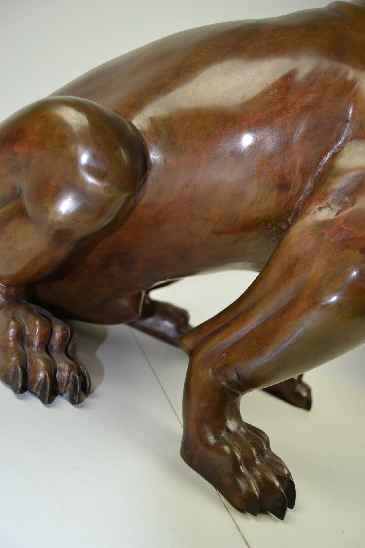 Unknown Lifesize Bronze English Bulldog Statue