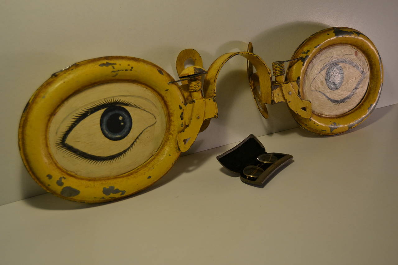 20th Century Rare Antique Optometrist Trade Sign