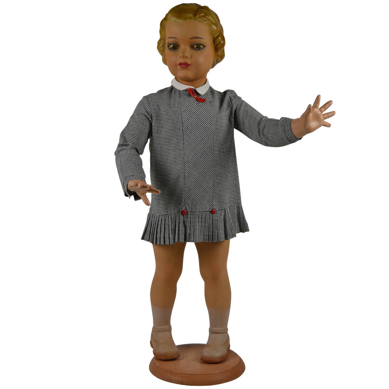 Child Model Mannequin Girl with Glass Eyes, circa 1930 at 1stdibs