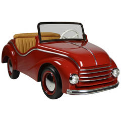 Retro DKW Auto Union Wooden Carousel Ride Convertible Car