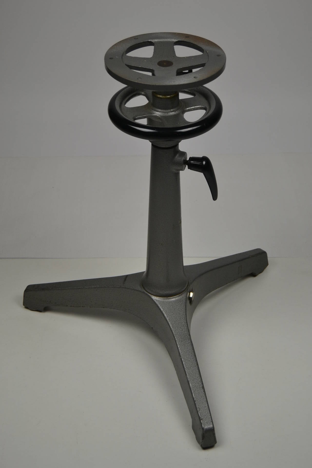 20th Century Industrial Adjustable Base Medical Table