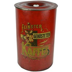 Art Nouveau Tin Coffee Can 7
