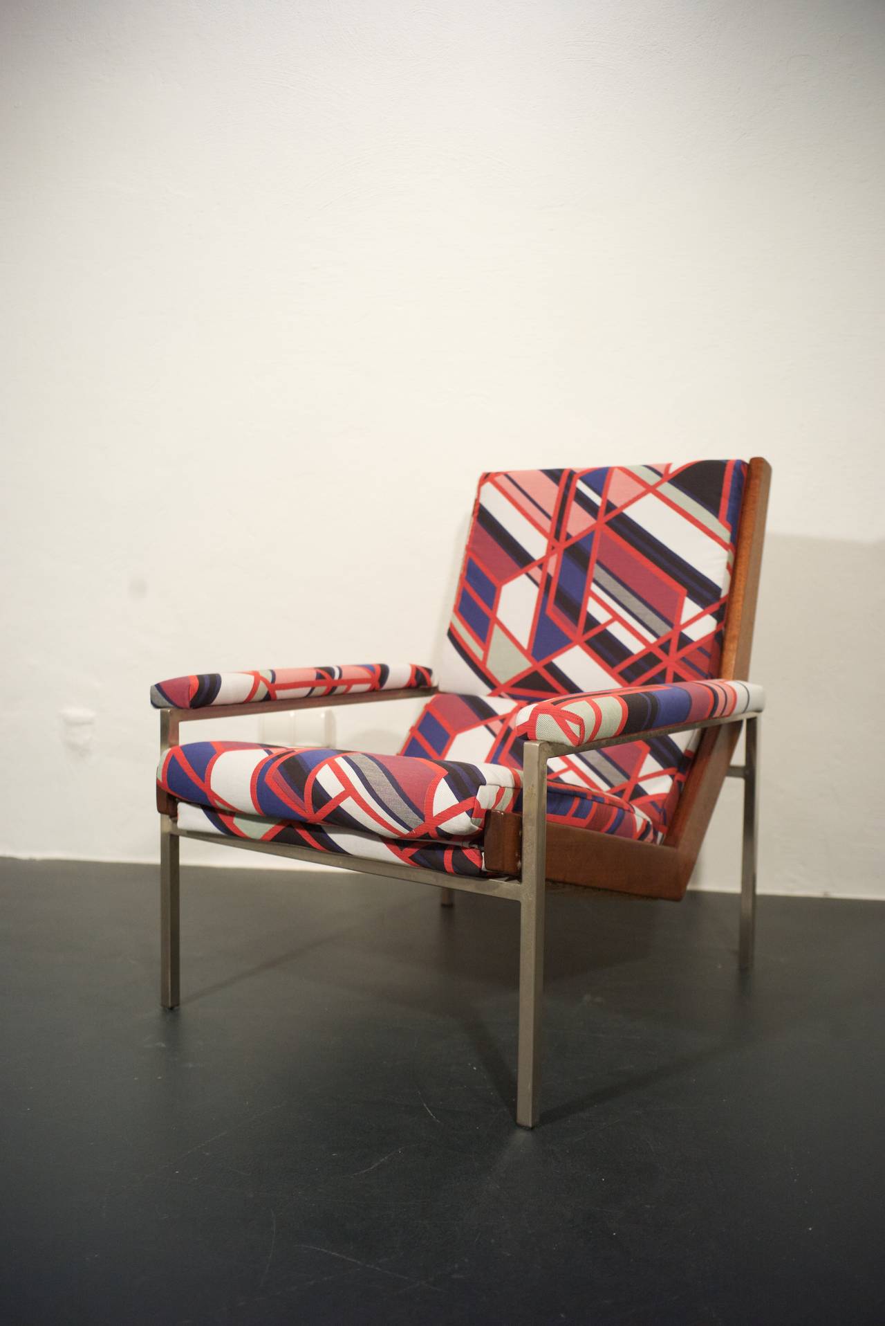 Dutch Rob Parry 'Lotus' Armchair Upholstered in a Fabric by Sarah Morris For Sale