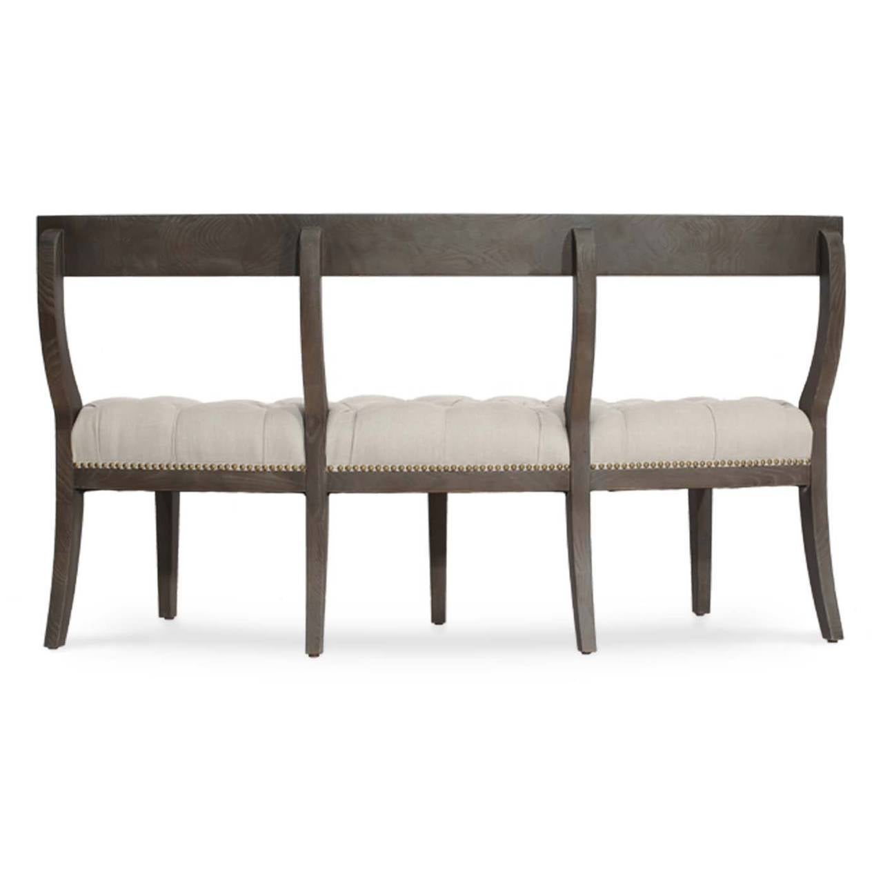 Crescent Settee or Bench For Sale at 1stDibs