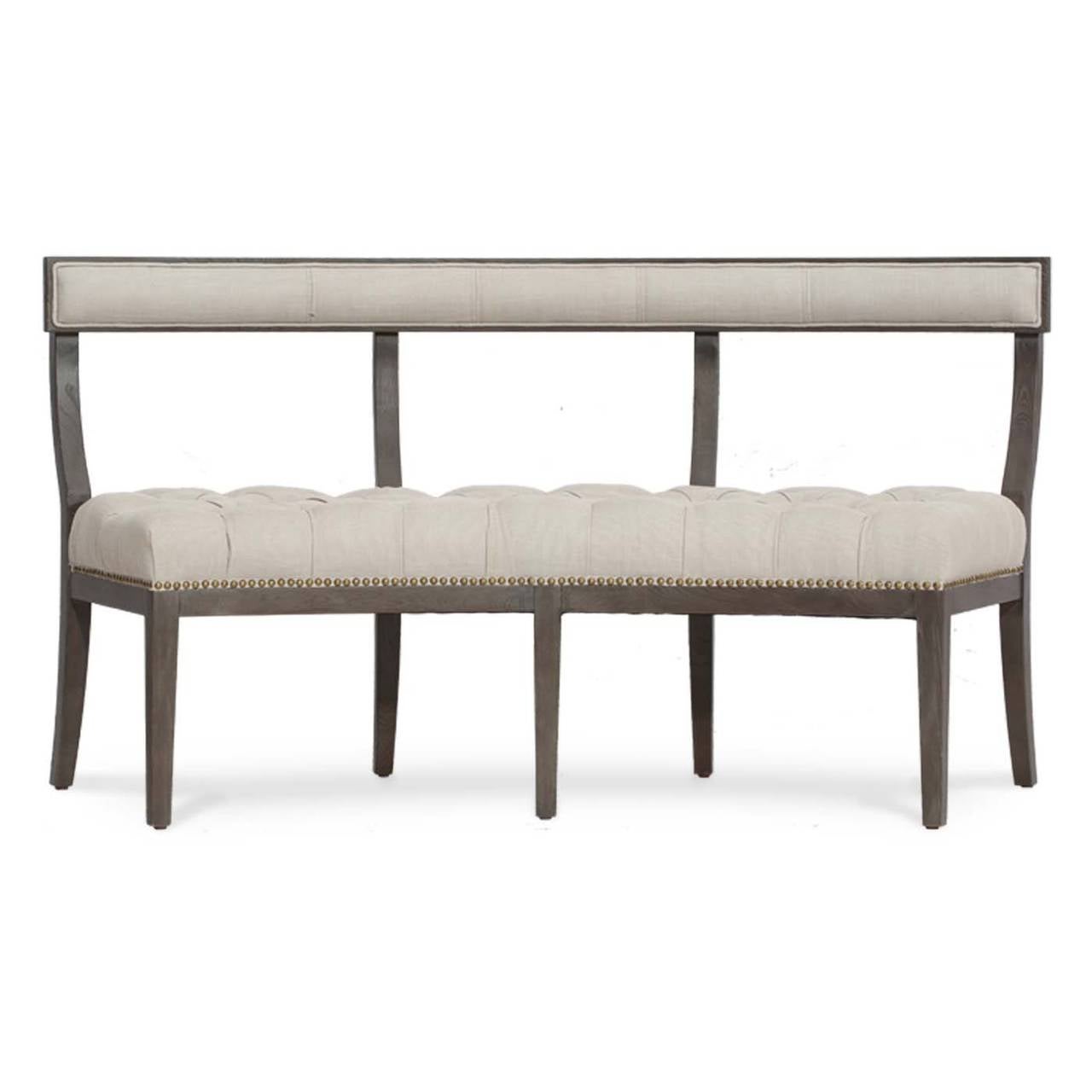 Crescent Settee or Bench For Sale at 1stDibs