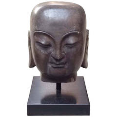 Large Stone Buddha Head