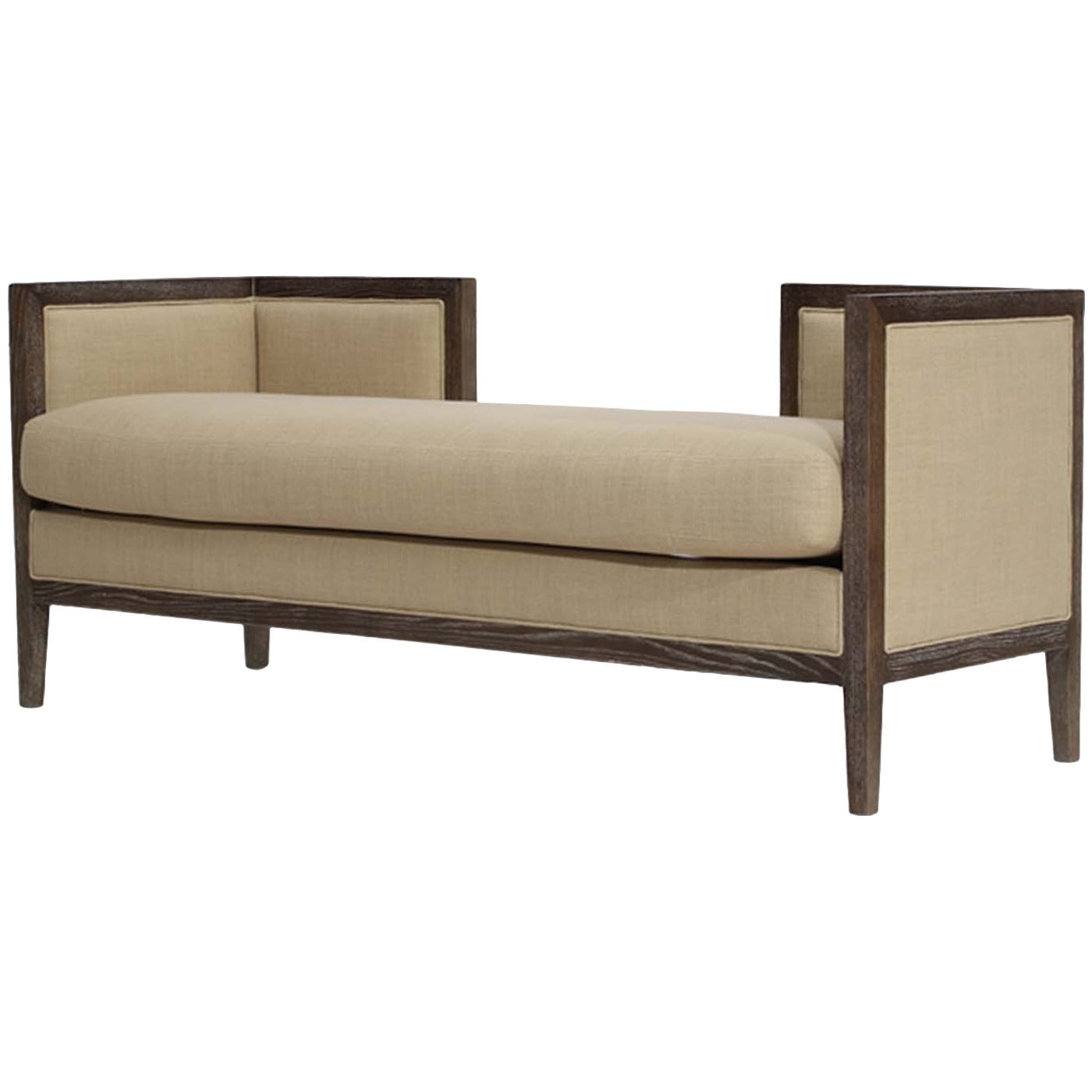 Open Back Settee For Sale