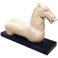 Han Dynasty Style Cast-Iron Statue of a Horse