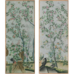 Pair of One-of-a-Kind Chinoiserie Panels