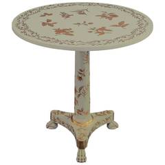 Regency Style Hand-Painted Side Table