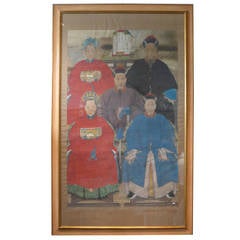 Chinese Ancestor Painting, Late Qing Dynasty 19th Century