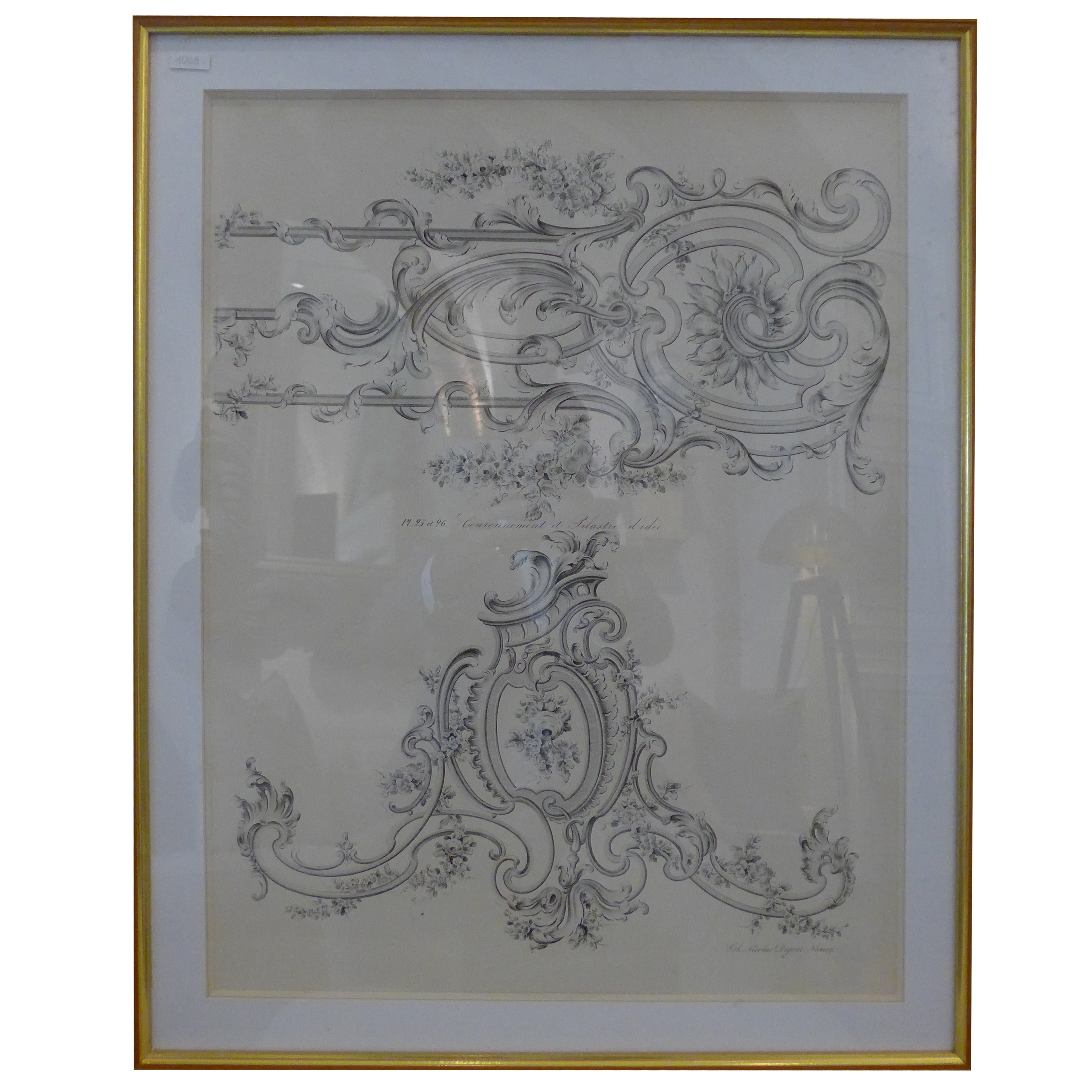Set of Four 19th Century French Lithographs For Sale