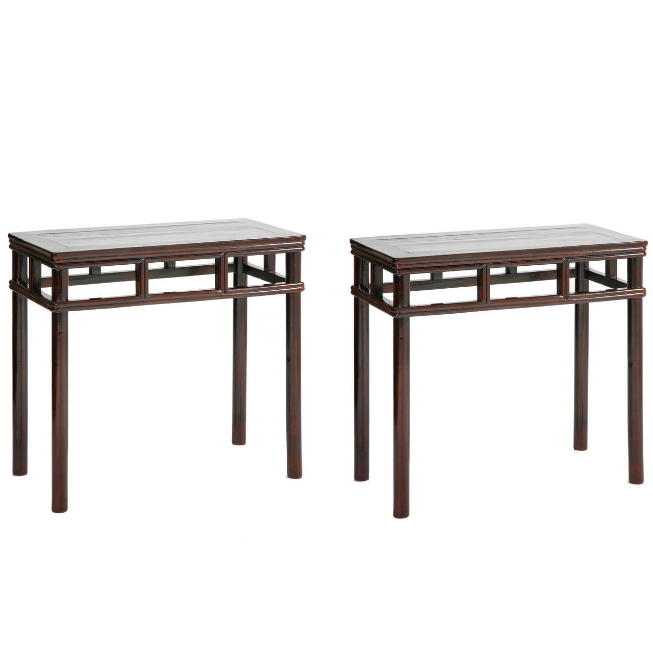 Pair Of Antique Chinese Rectangular Console Tables Ming Wred Pair Of Antique Chinese Rectangular Console Tables Ming Wred Around Style For