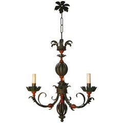 Piedmont's Lacquered Chandelier