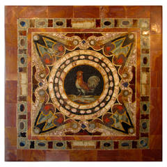 Italian Marble and stones Inlaid mosaic Table-Top 