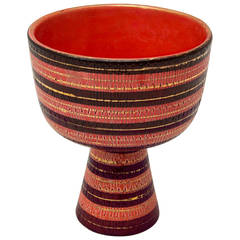 Large Bitossi Footed Coupe for Raymor, 1960s