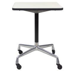 Eames Aluminum Group Contract Table on Castors