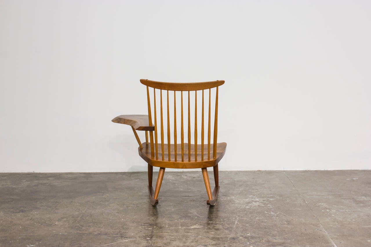 American One-Armed Rocking Chair by George Nakashima, 1978