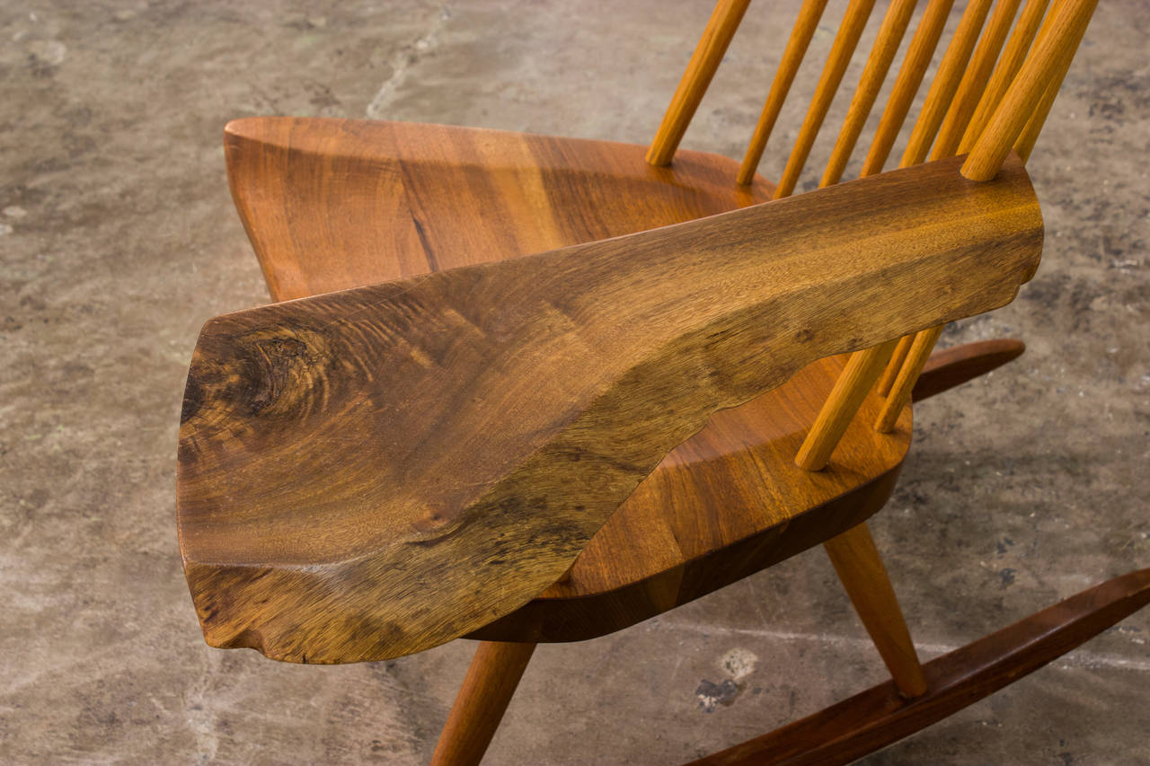 Late 20th Century One-Armed Rocking Chair by George Nakashima, 1978