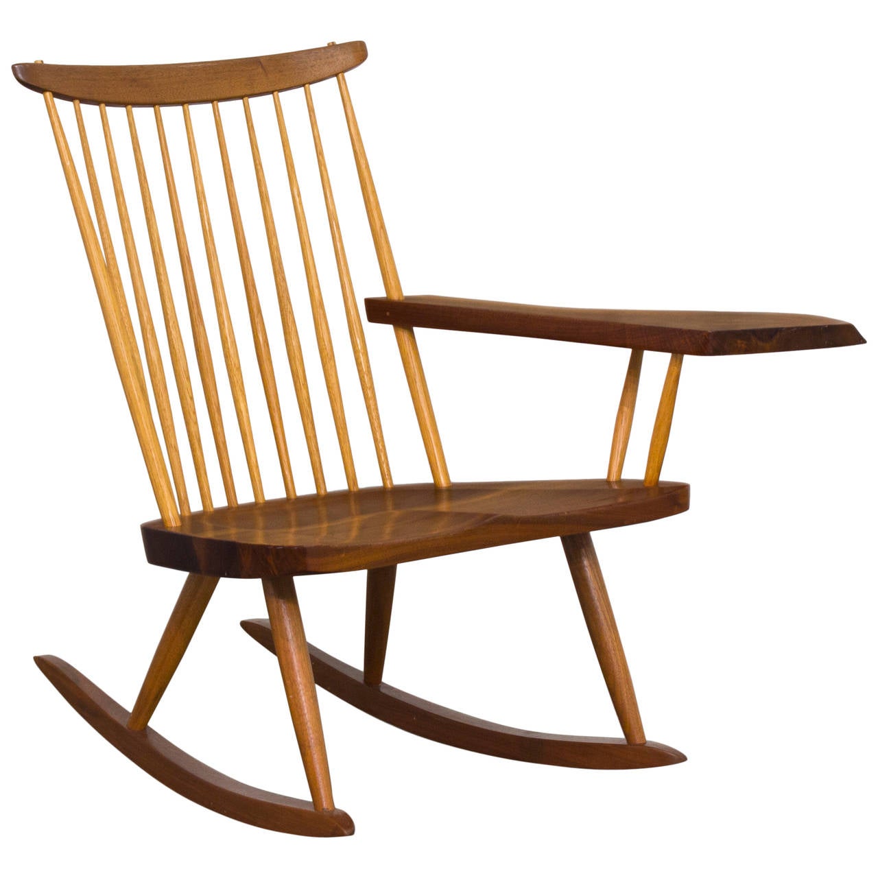 One-Armed Rocking Chair by George Nakashima, 1978 at 1stdibs