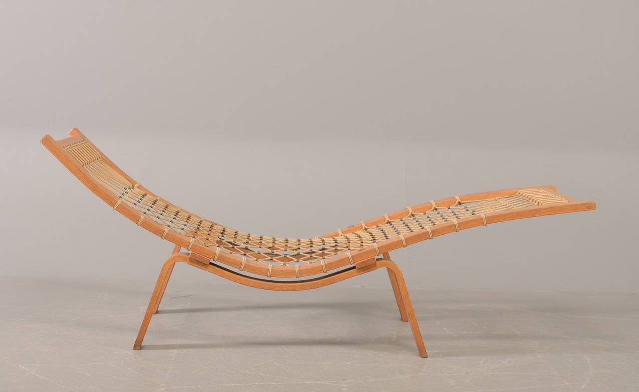 Hans J. Wegner Hängematte Chaise Longue (Skandinavische Moderne)