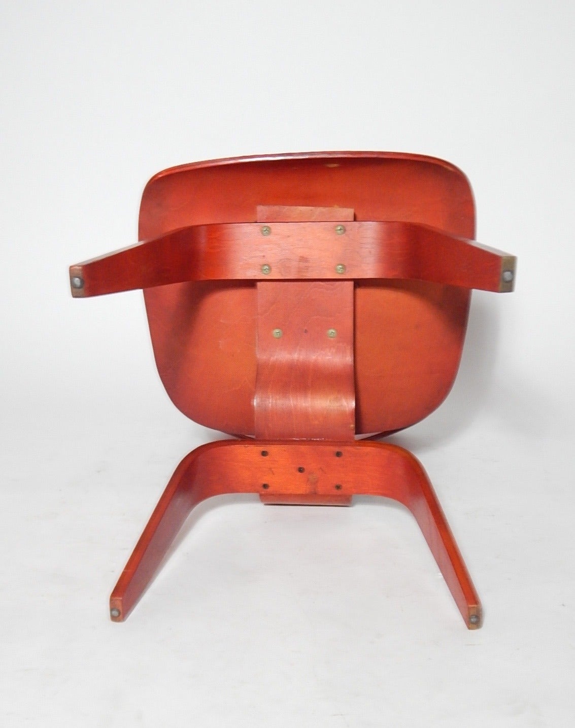 Charles and Ray Eames DCW in Red Aniline, 1950s 1