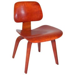 Charles and Ray Eames DCW in Red Aniline, 1950s
