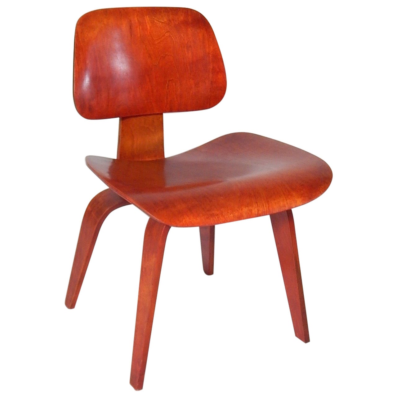 Charles and Ray Eames DCW in Red Aniline, 1950s