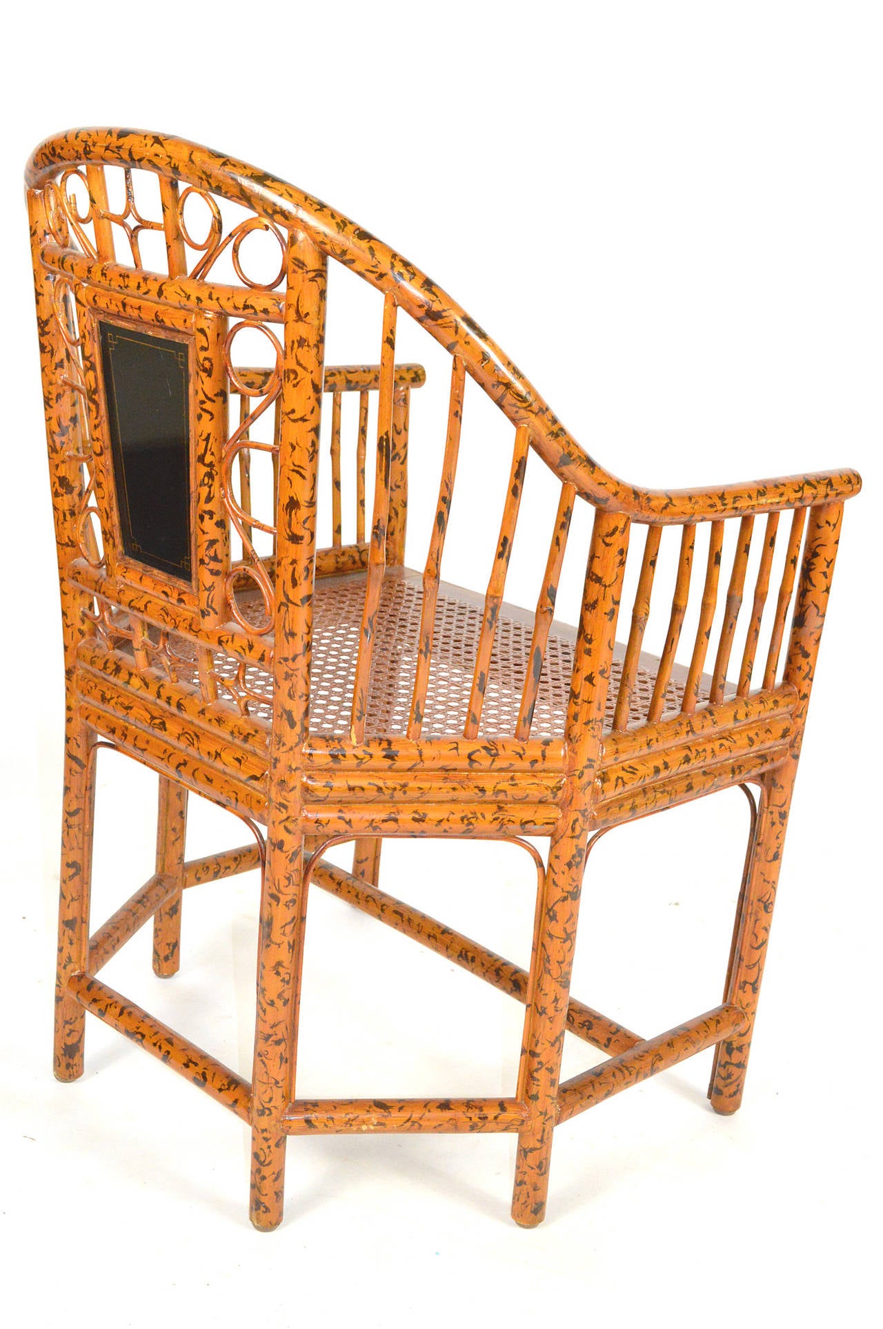 20th Century Pair of Bamboo Chinese Export Style Brighton Pavillion Chairs