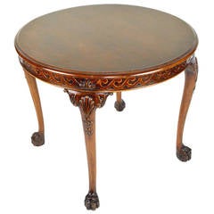 Chippendale Style Mahogany Center Table