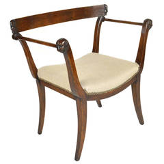 Baroque Style Italian Carved Wood Stool or Bench 5