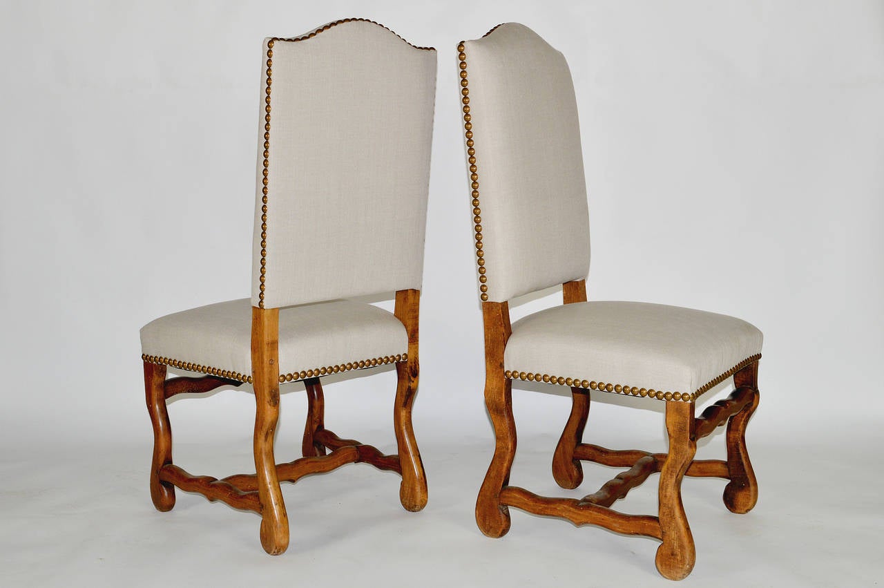 Set of Six French Louis XIV Style Dining Chairs In Good Condition In Atlanta, GA
