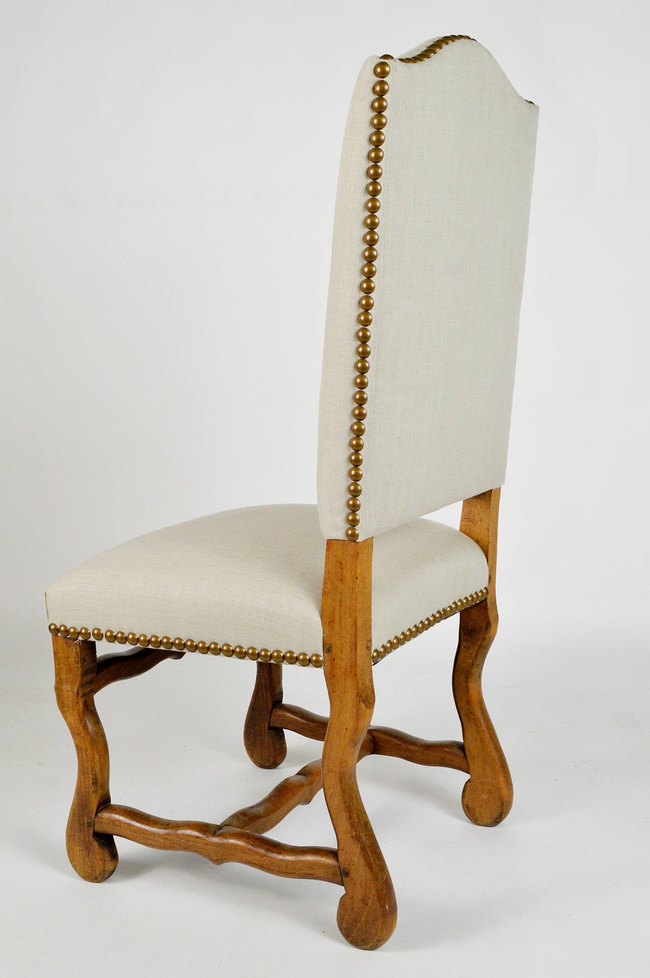Set of Six French Louis XIV Style Dining Chairs 1
