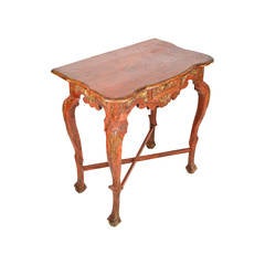 18th Century Painted and Giltwood Console Table