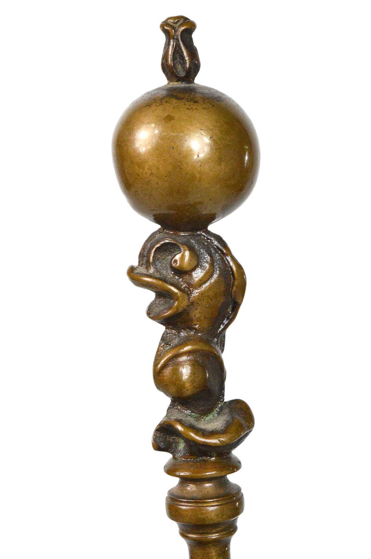 Japanese Meiji Period Bronze Urn Lamp For Sale 3