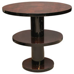 Art Deco Rosewood Side Table from France