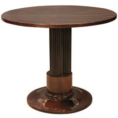  Rosewood Veneer and Ebonized Wood Side Table